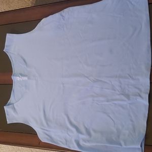 Baby blue plus size tank top